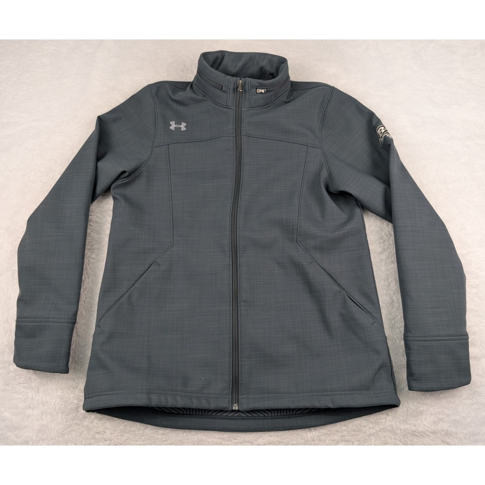 Under Armour Baltimore Ravens Full Zip Women's L Gray Softshell Jacket w/Hood